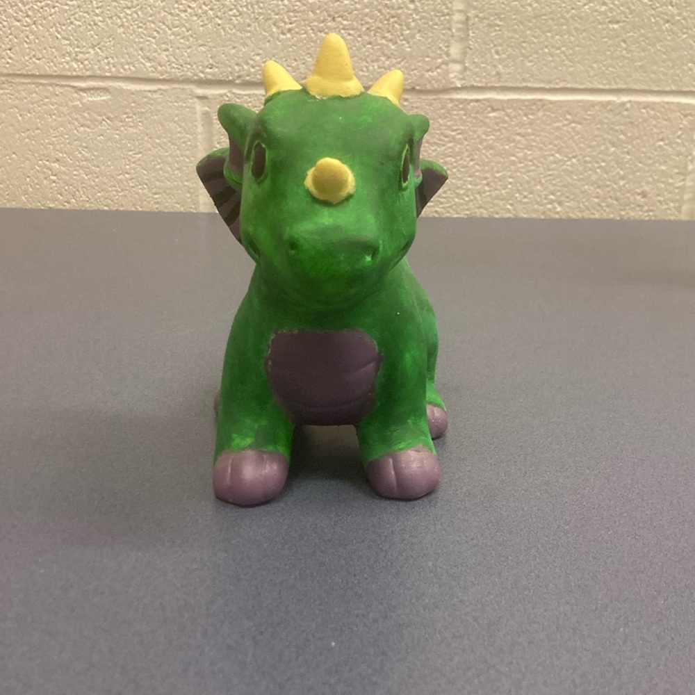 Hand painted porcelain dragon